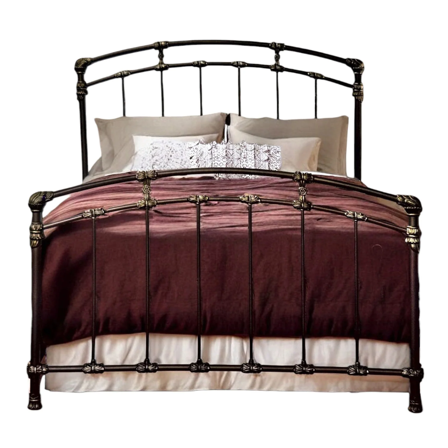 Aristella Iron Bed by Wesley Allen
