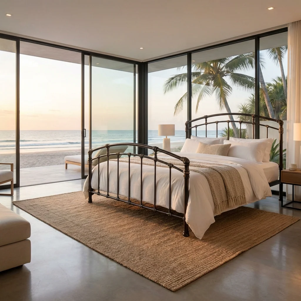 Aristella Iron Bed by Wesley Allen - Image 12