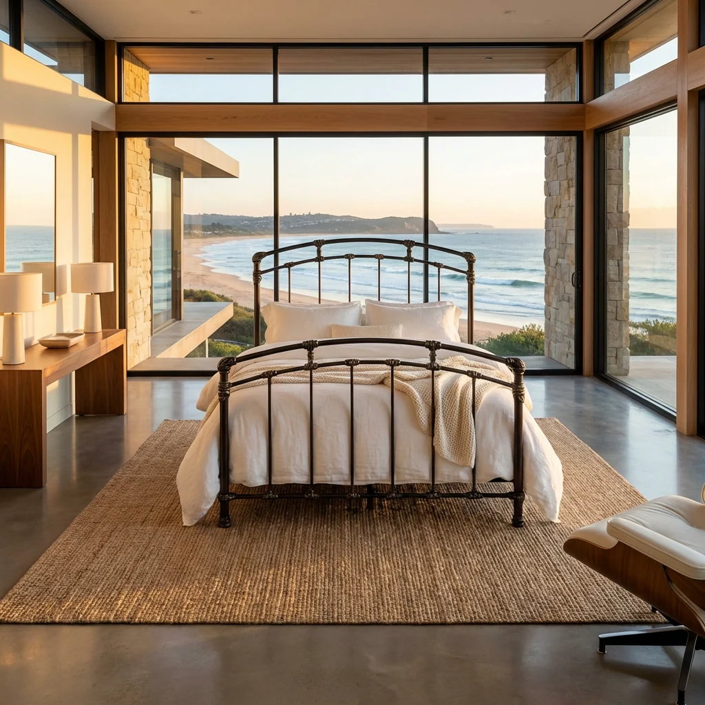 Aristella Iron Bed by Wesley Allen - Image 14