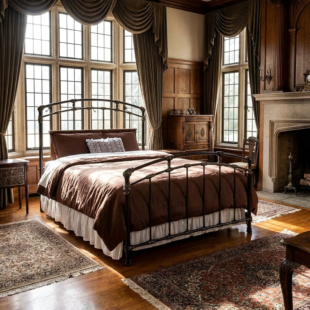 Aristella Iron Bed by Wesley Allen - Image 7