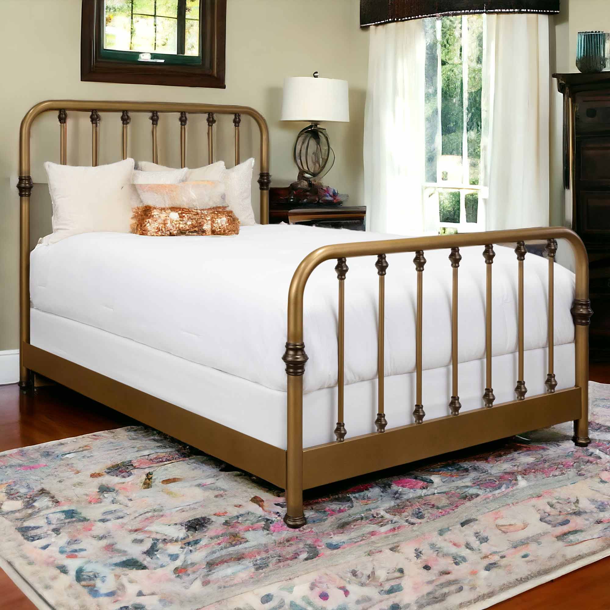 Artem Iron Bed by Wesley Allen - Image 4