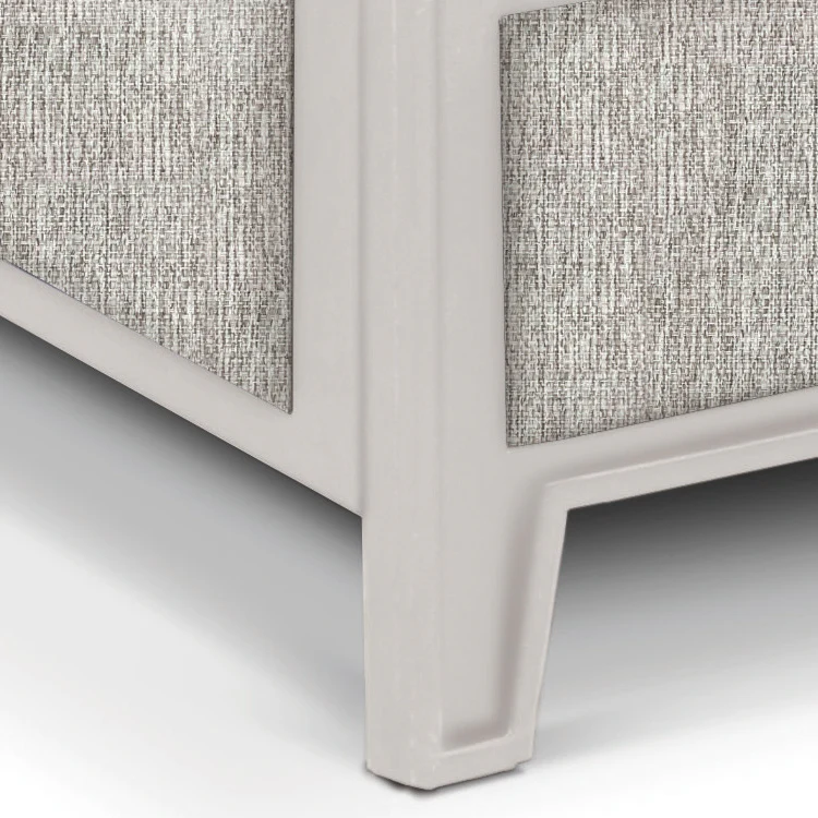 Aven Upholstered Iron Headboard with Upholstered Surround by Wesley Allen - Image 3