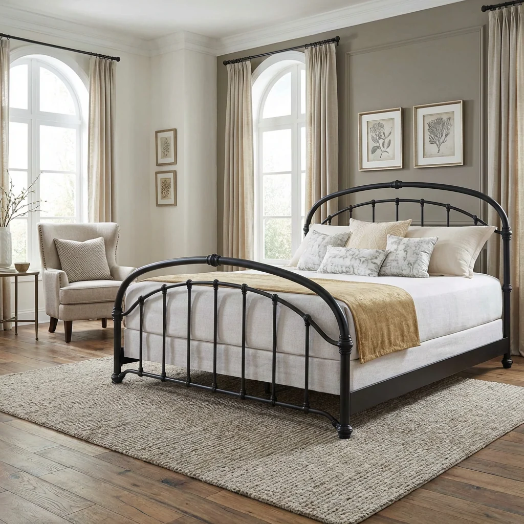 Birmingham Iron Bed by Wesley Allen - Image 10