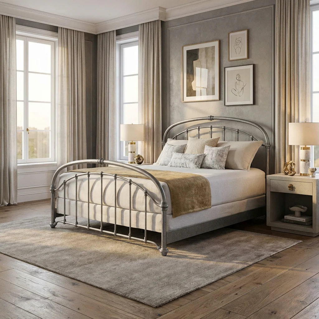 Birmingham Iron Bed by Wesley Allen - Image 13