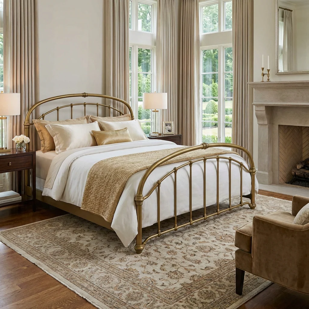 Birmingham Iron Bed by Wesley Allen - Image 2