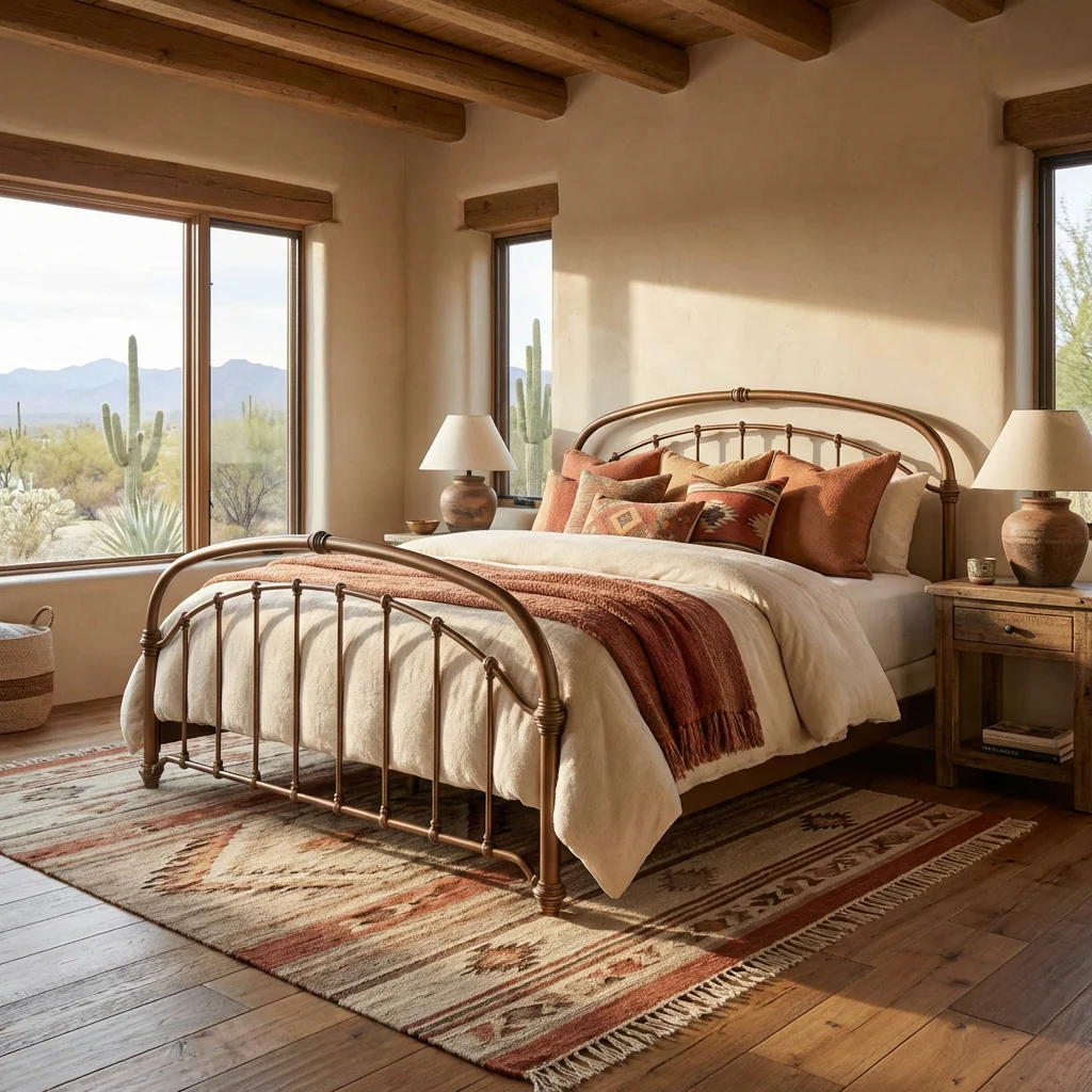 Birmingham Iron Bed by Wesley Allen - Image 8
