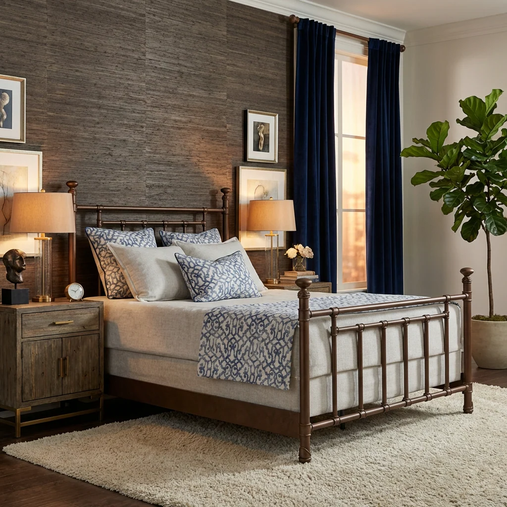 Blake Iron Bed by Wesley Allen - Image 15