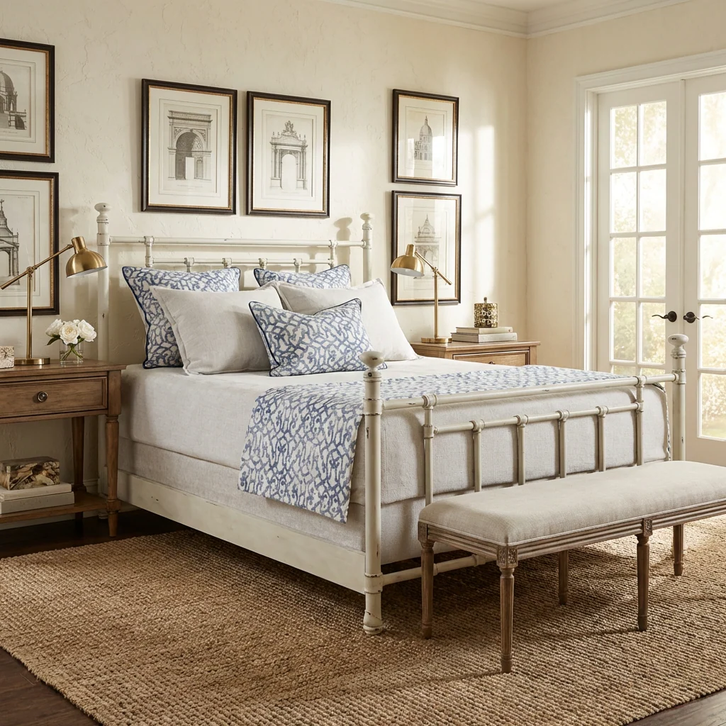 Blake Iron Bed by Wesley Allen - Image 16