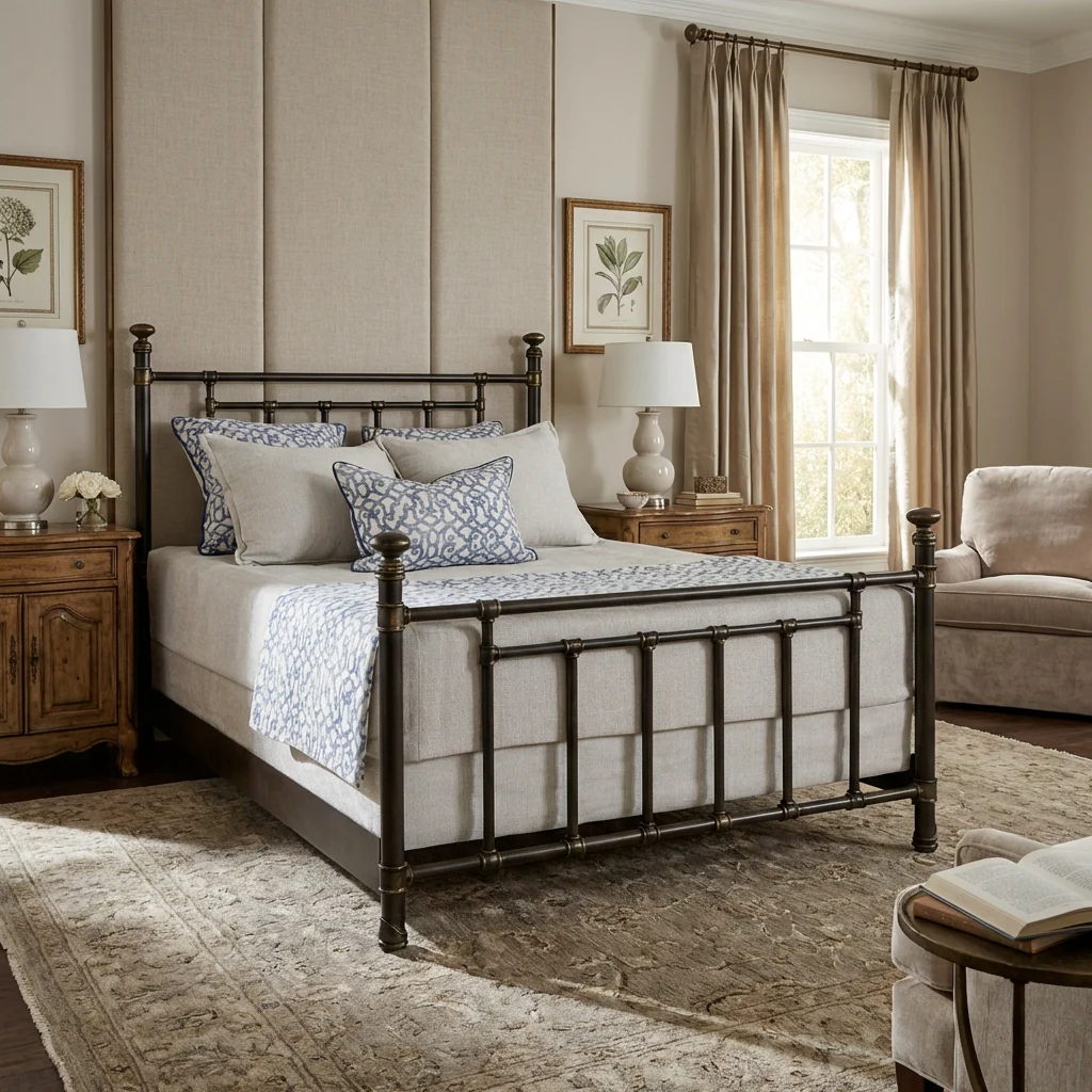 Blake Iron Bed by Wesley Allen - Image 4