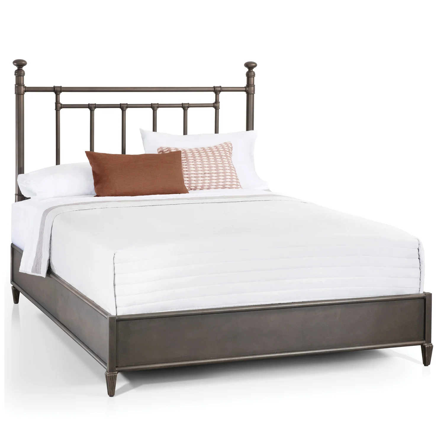 Blake Iron Headboard with Metal Surround by Wesley Allen