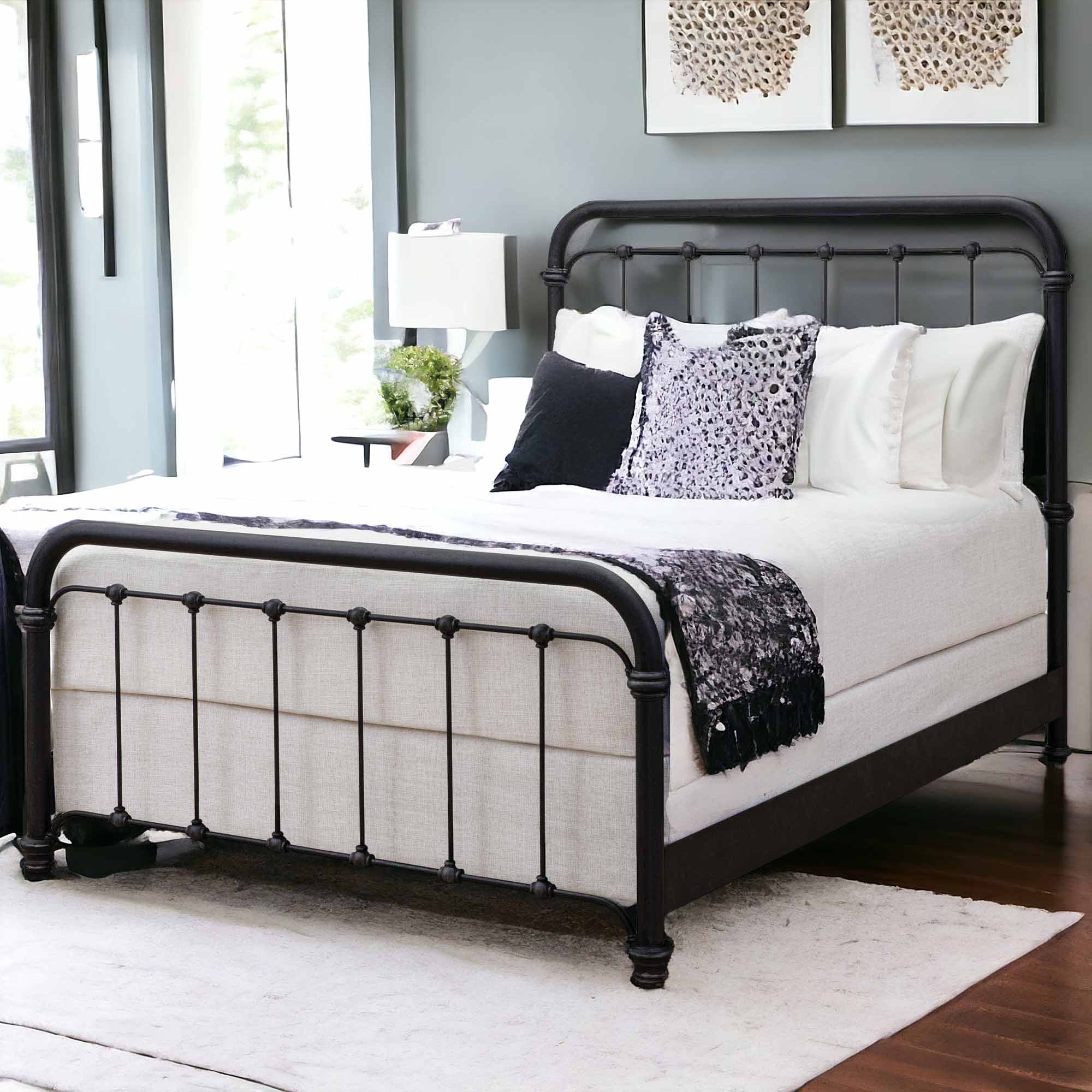 Braden Iron Bed by Wesley Allen - Image 5
