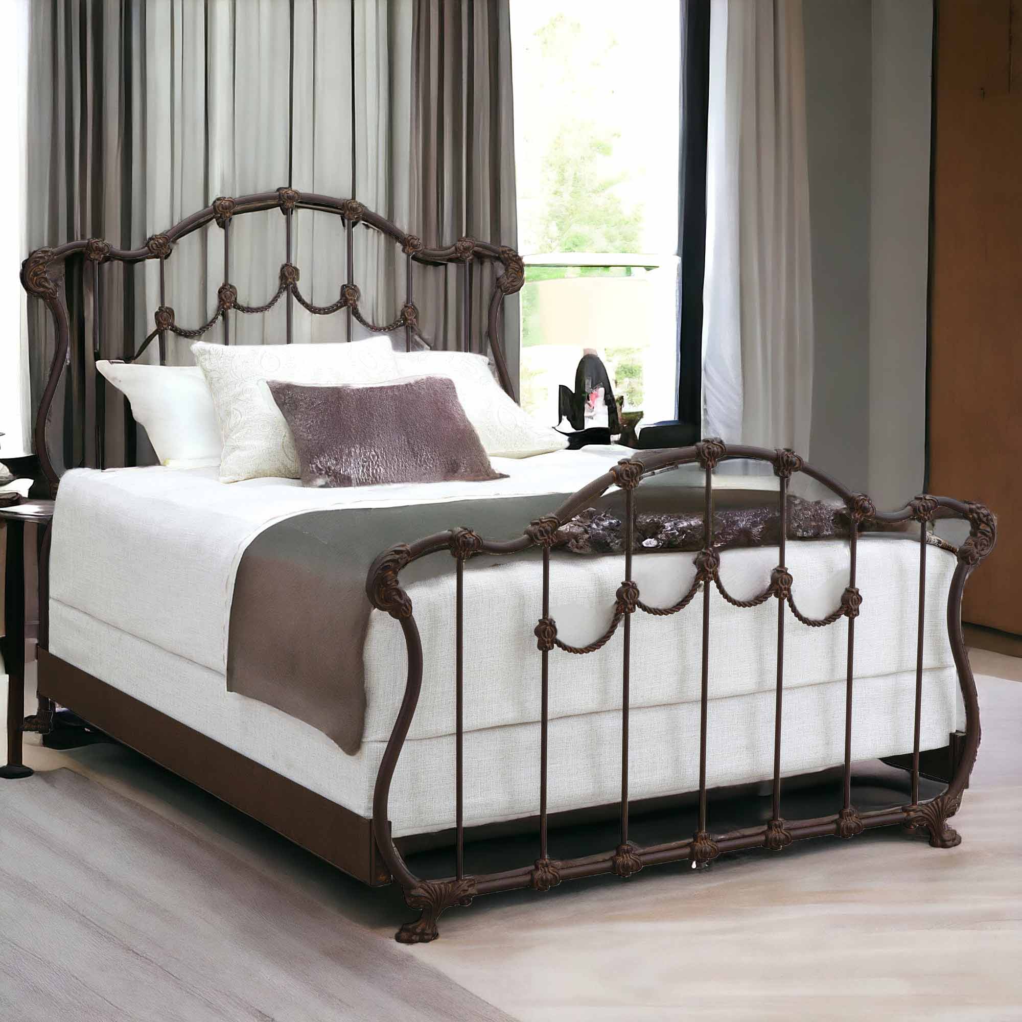 Hamilton Iron Bed by Wesley Allen - Image 3