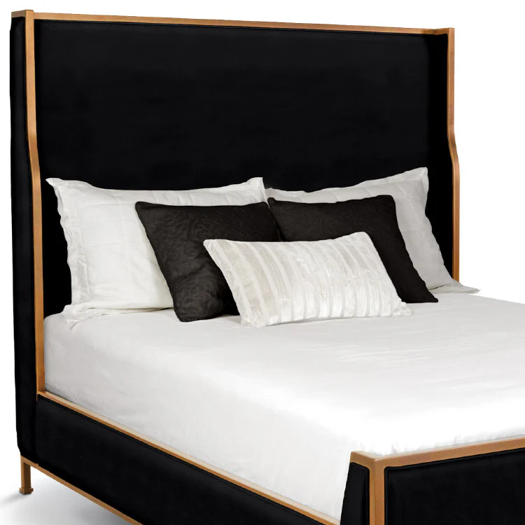 Holden Upholstered Iron Shelter Bed by Wesley Allen - Image 2