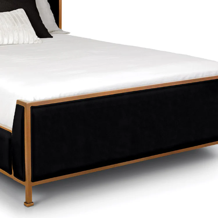 Holden Upholstered Iron Shelter Bed by Wesley Allen - Image 4