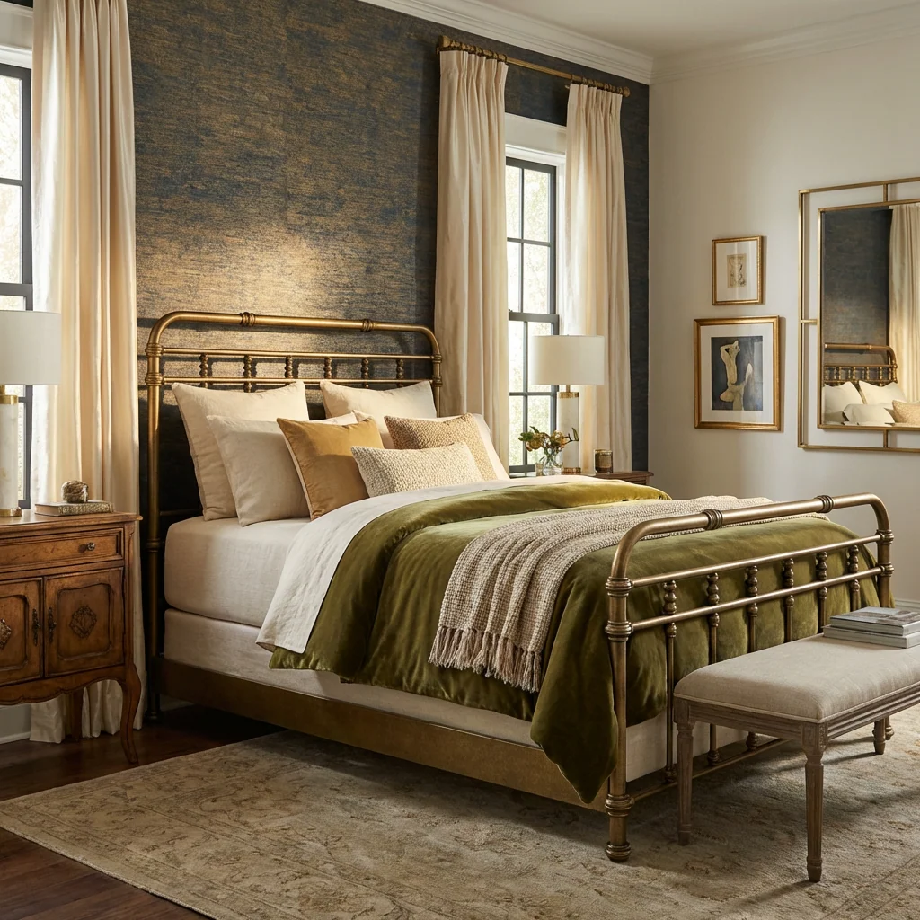 Laredo Iron Bed by Wesley Allen - Image 10