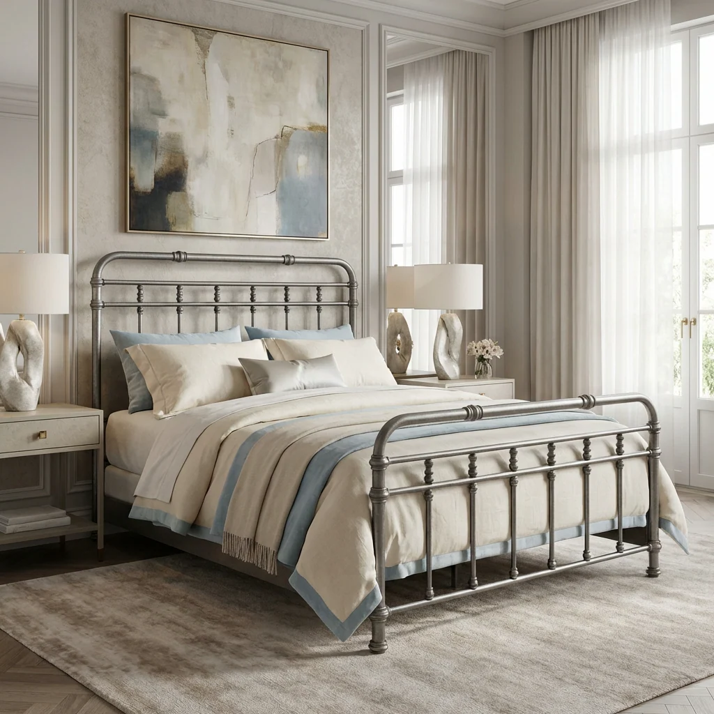 Laredo Iron Bed by Wesley Allen - Image 13
