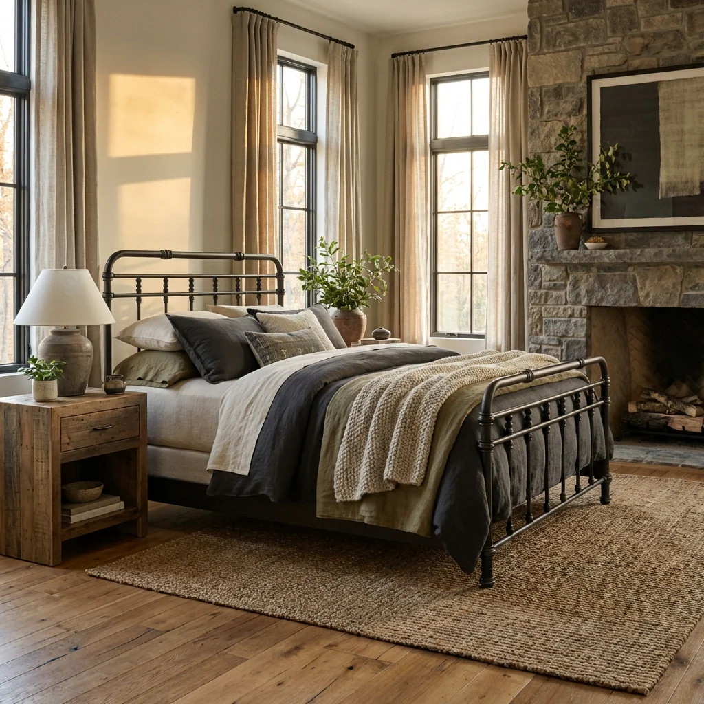 Laredo Iron Bed by Wesley Allen - Image 5