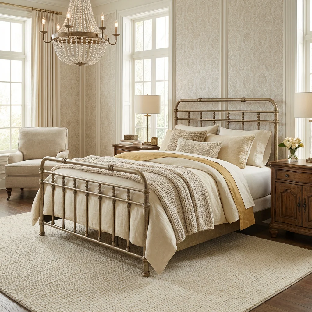 Laredo Iron Bed by Wesley Allen - Image 6