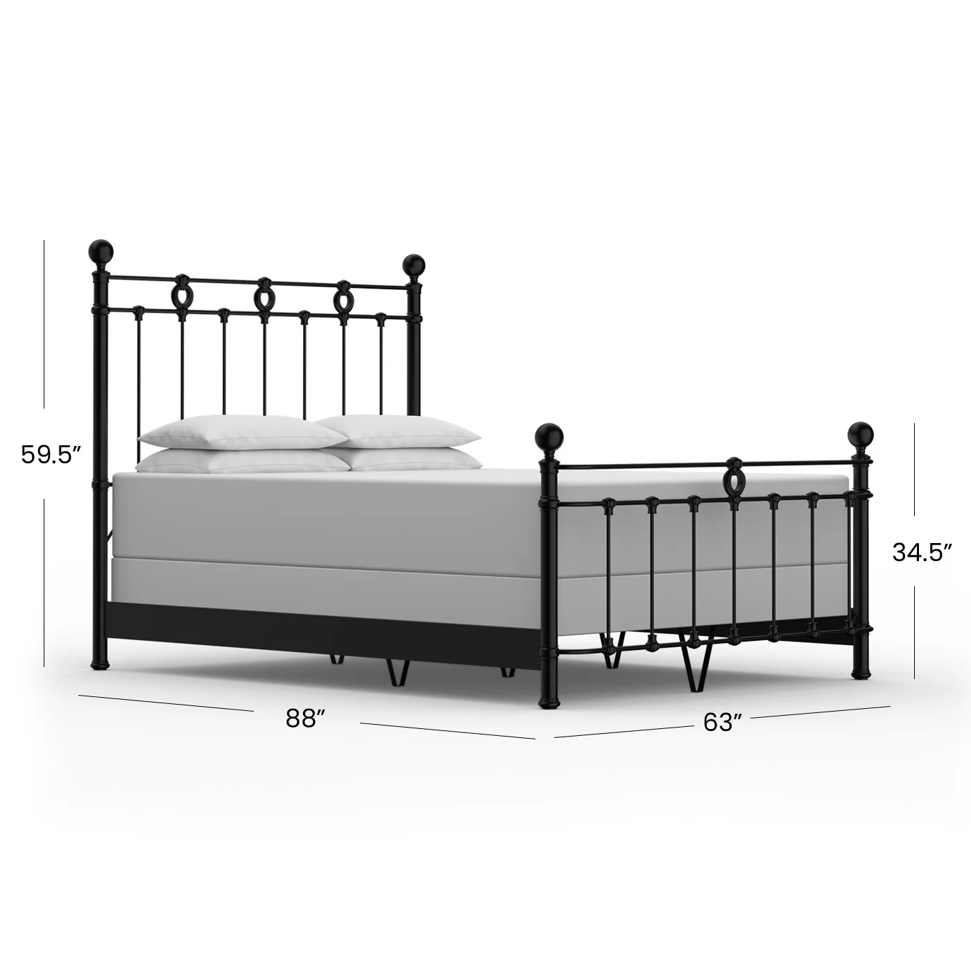 Latif Iron Bed by Wesley Allen - Image 15