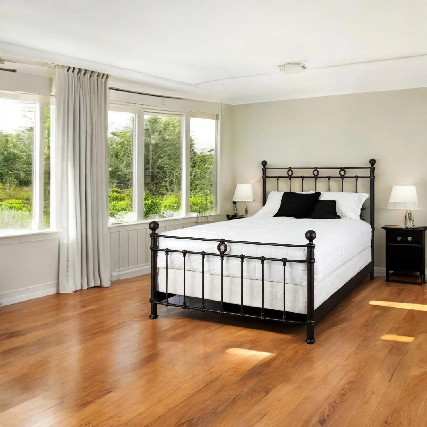 Latif Iron Bed by Wesley Allen - Image 5
