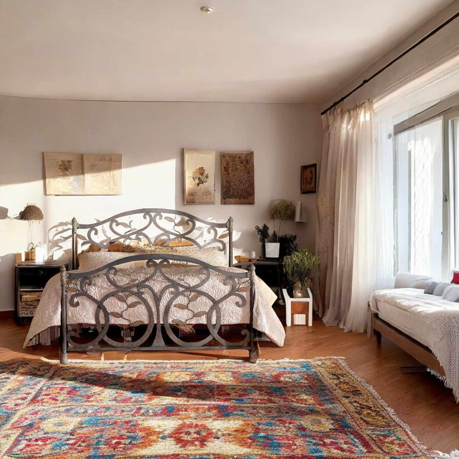 Laurel Iron Bed by Wesley Allen - Image 4