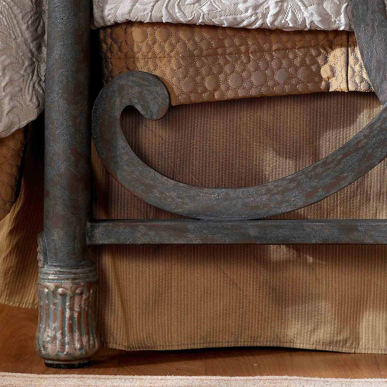 Laurel Iron Bed by Wesley Allen - Image 8
