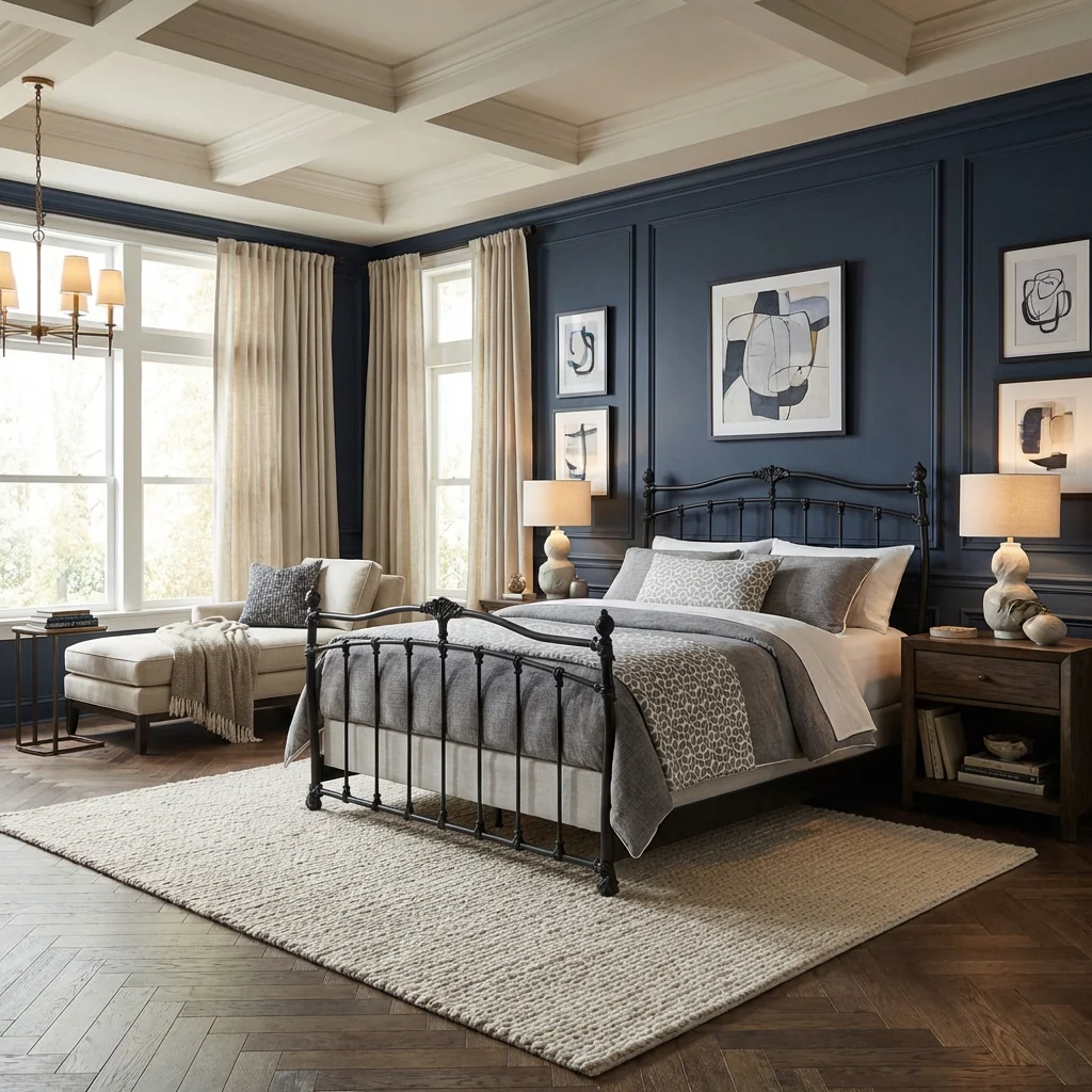 Merrick Iron Bed by Wesley Allen - Image 10