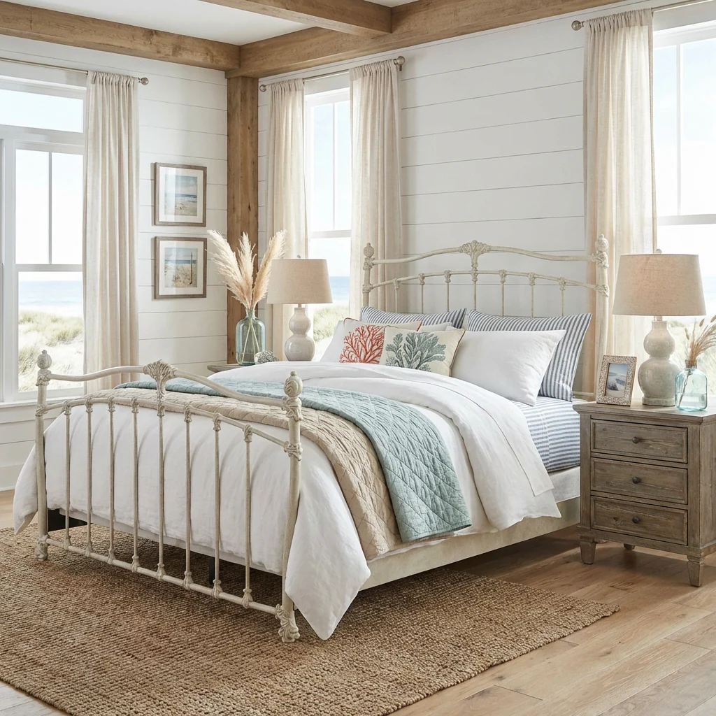 Merrick Iron Bed by Wesley Allen - Image 14
