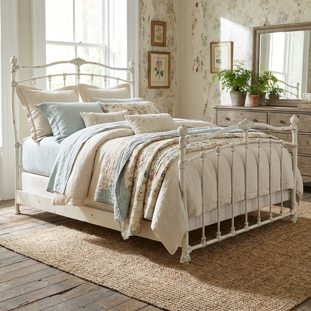 Merrick Iron Bed by Wesley Allen - Image 16