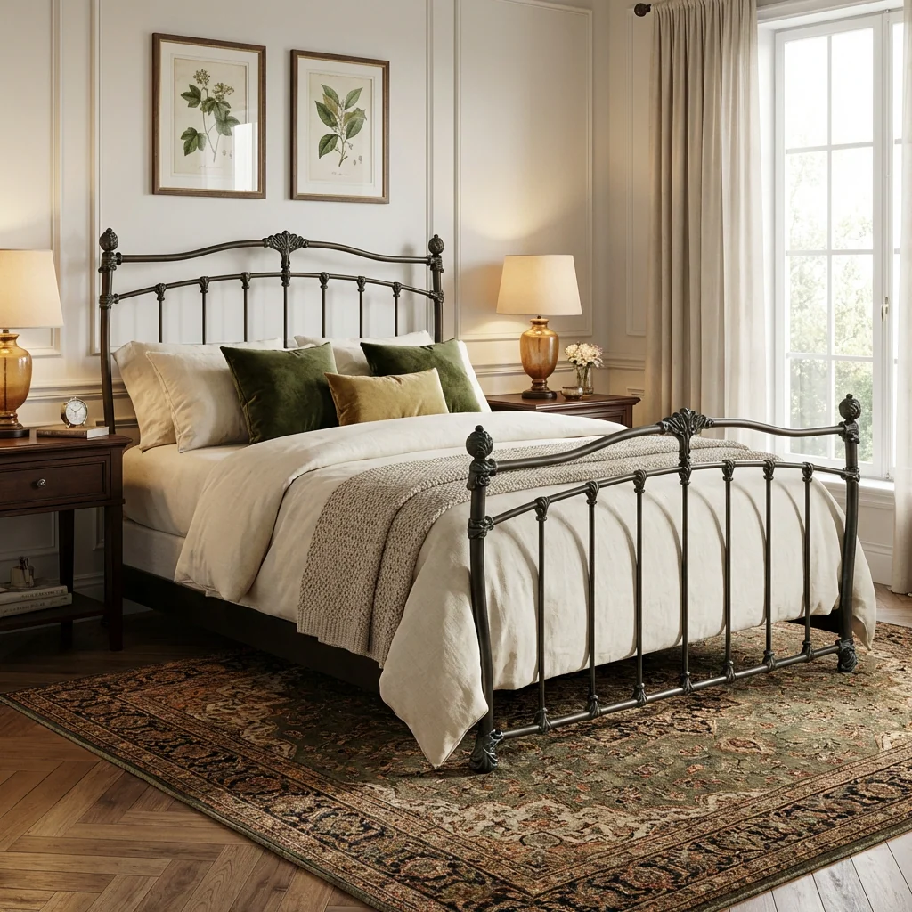 Merrick Iron Bed by Wesley Allen - Image 19