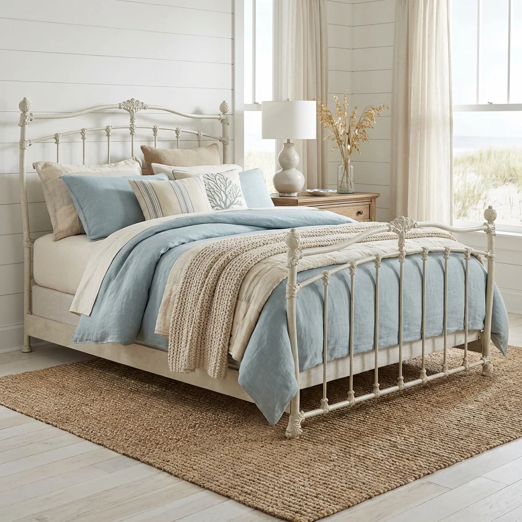 Merrick Iron Bed by Wesley Allen - Image 3