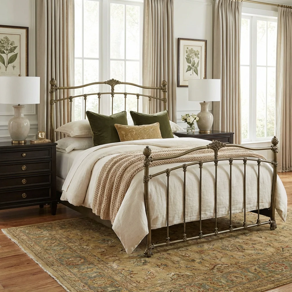 Merrick Iron Bed by Wesley Allen - Image 8