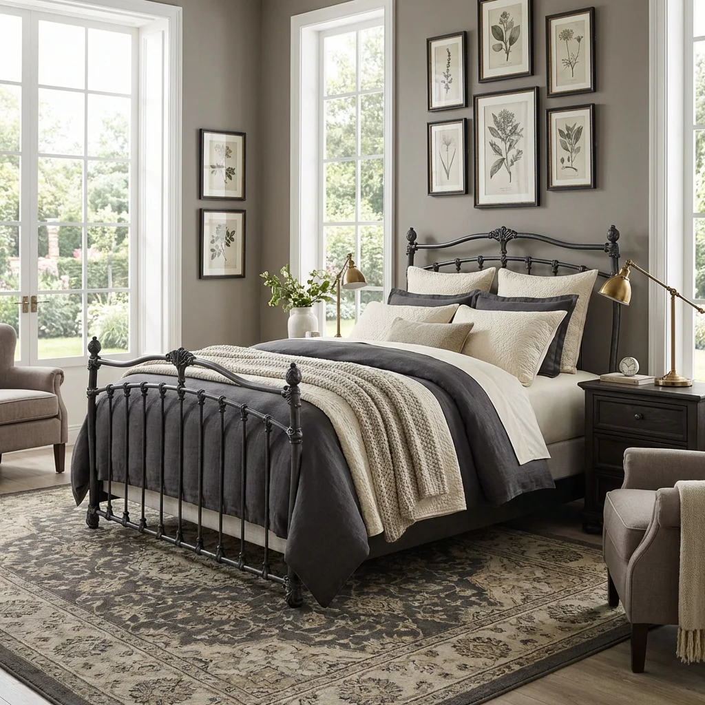 Merrick Iron Bed by Wesley Allen - Image 9
