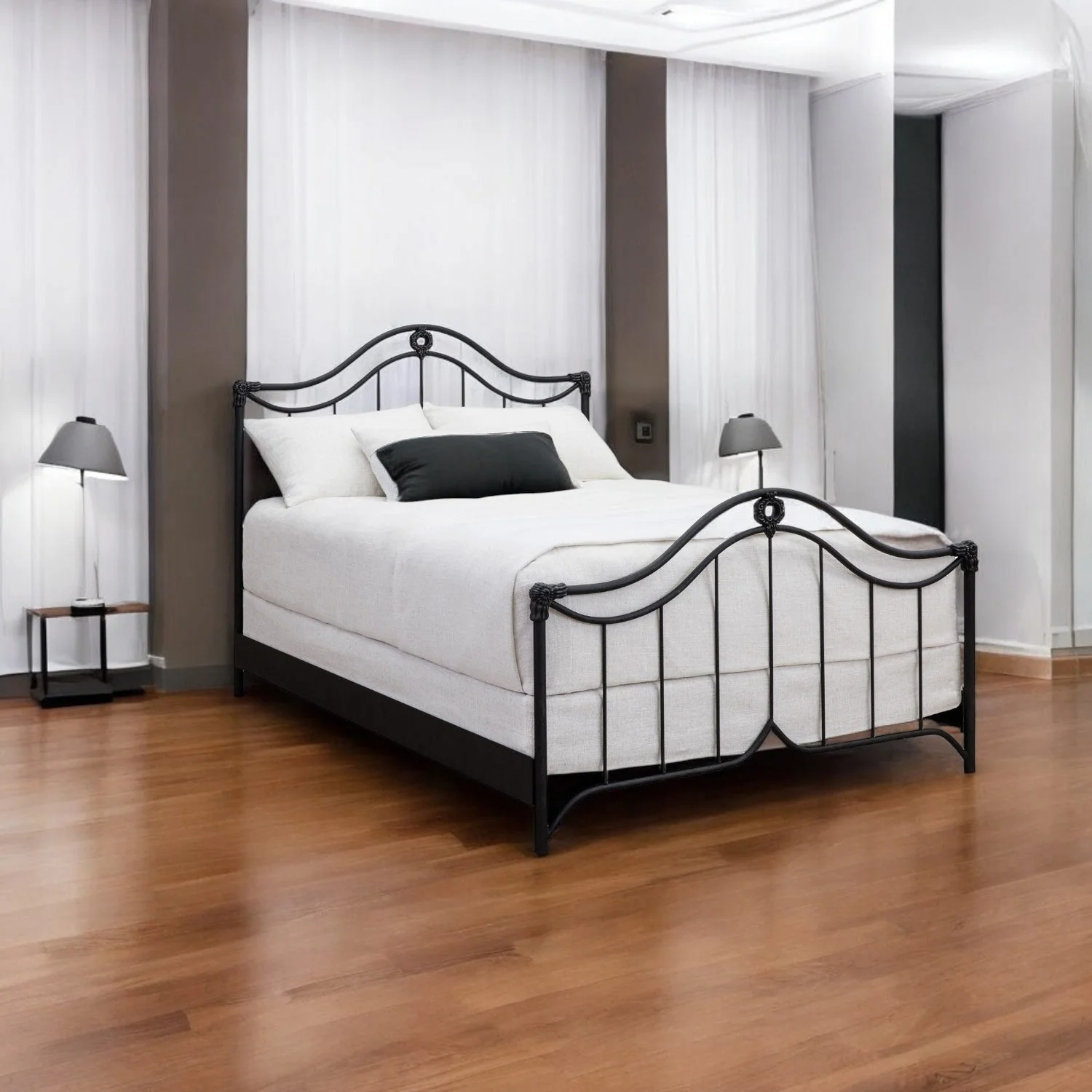 Montgomery Iron Bed by Wesley Allen - Image 11