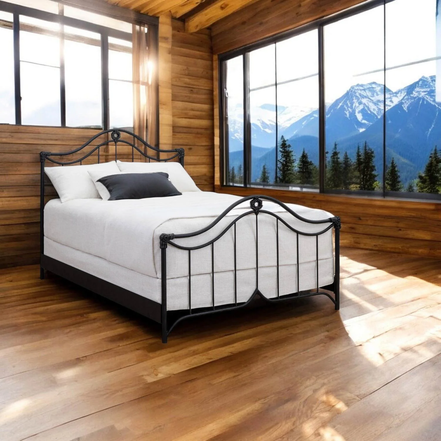 Montgomery Iron Bed by Wesley Allen - Image 3