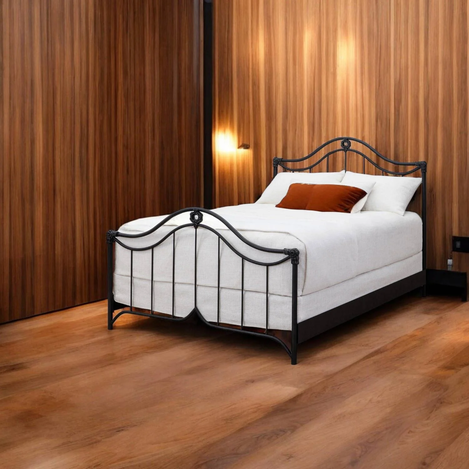 Montgomery Iron Bed by Wesley Allen - Image 7