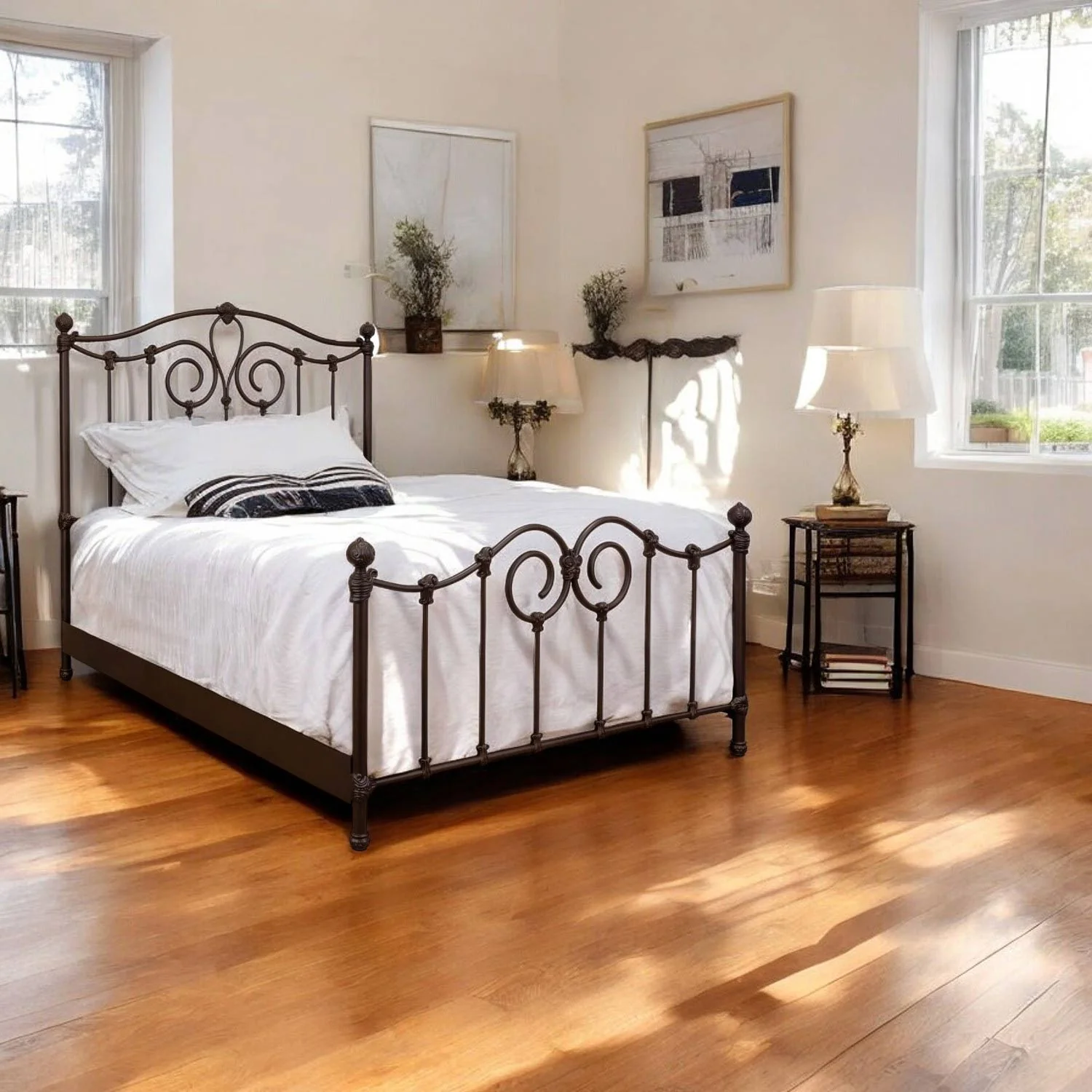 Olympia Iron Bed by Wesley Allen - Image 10