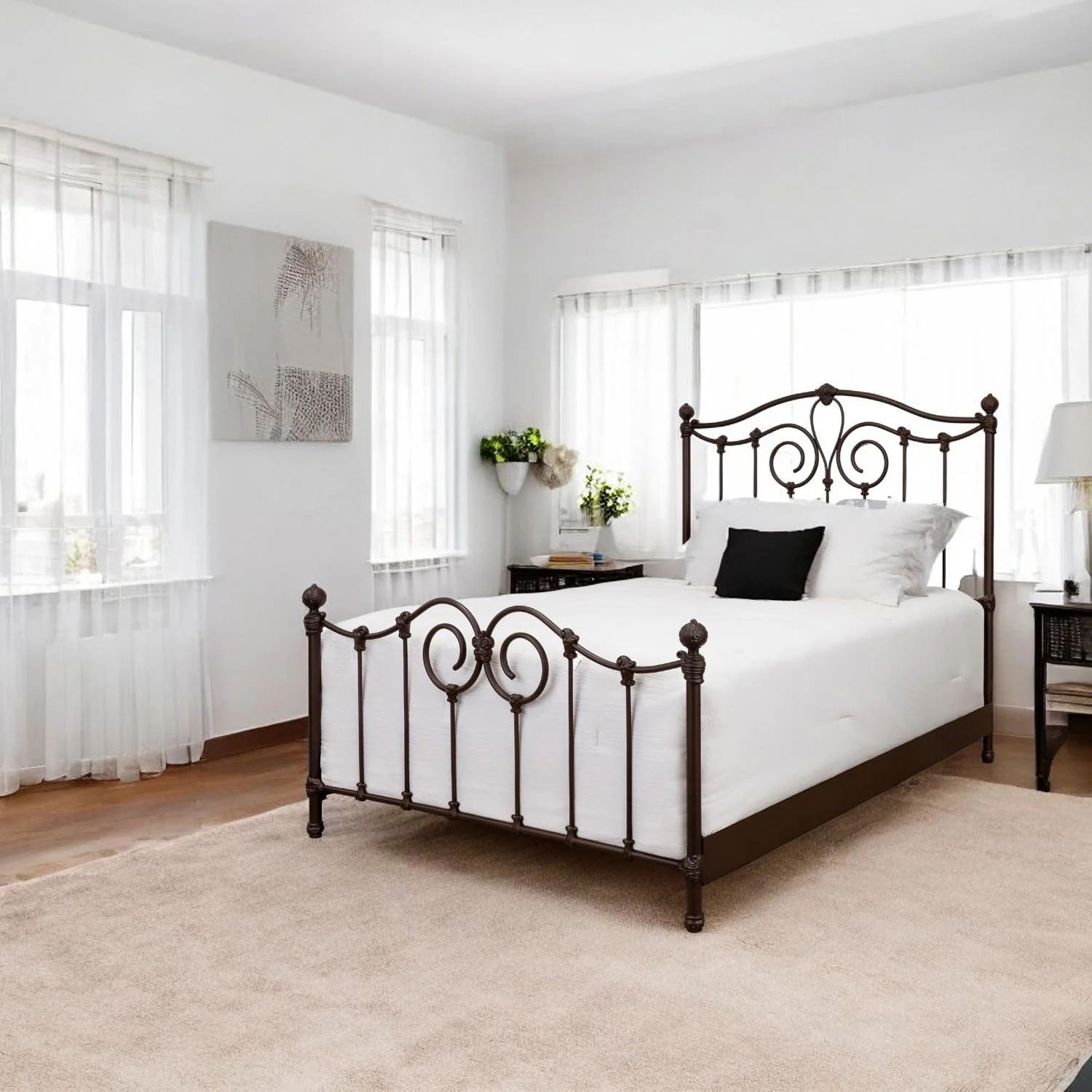 Olympia Iron Bed by Wesley Allen - Image 2
