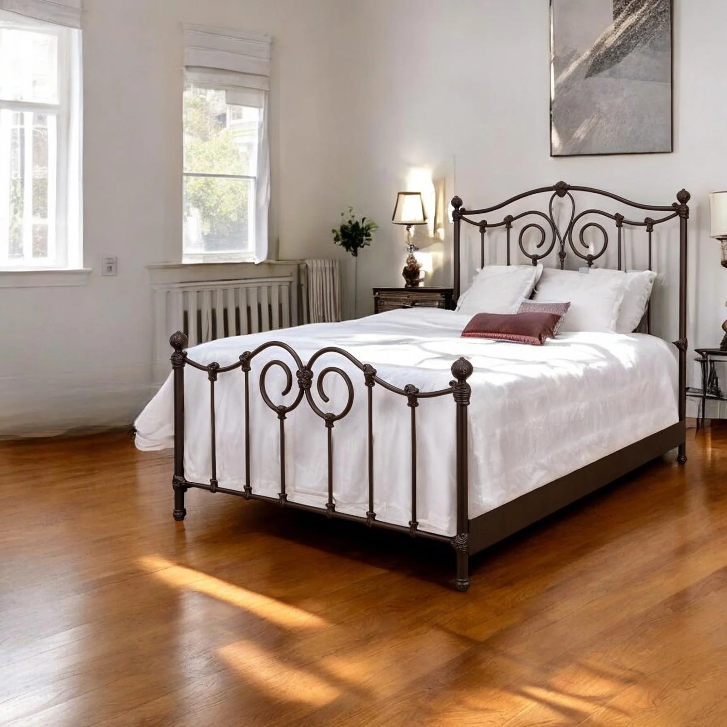 Olympia Iron Bed by Wesley Allen - Image 3