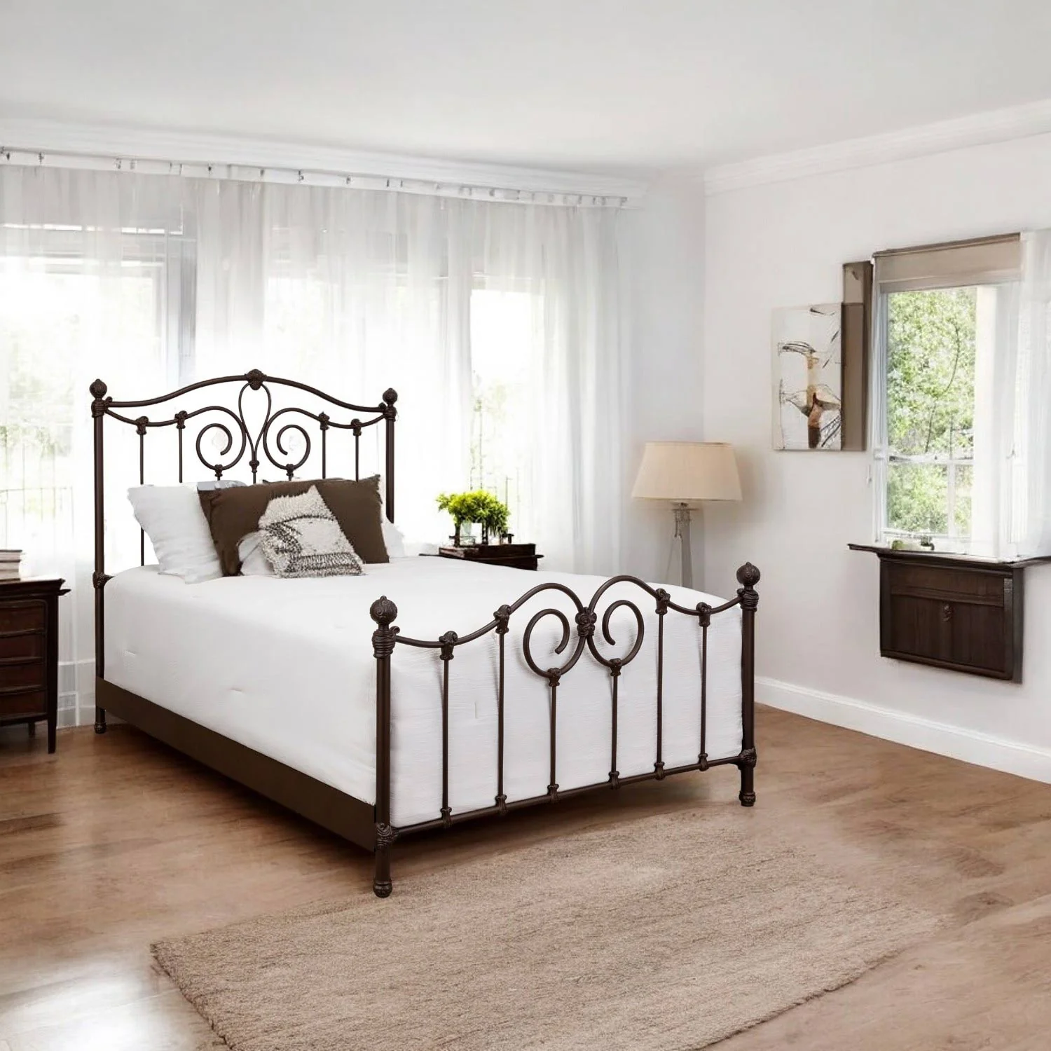 Olympia Iron Bed by Wesley Allen - Image 5