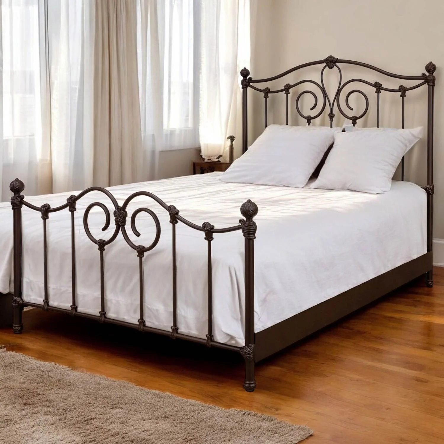 Olympia Iron Bed by Wesley Allen - Image 6