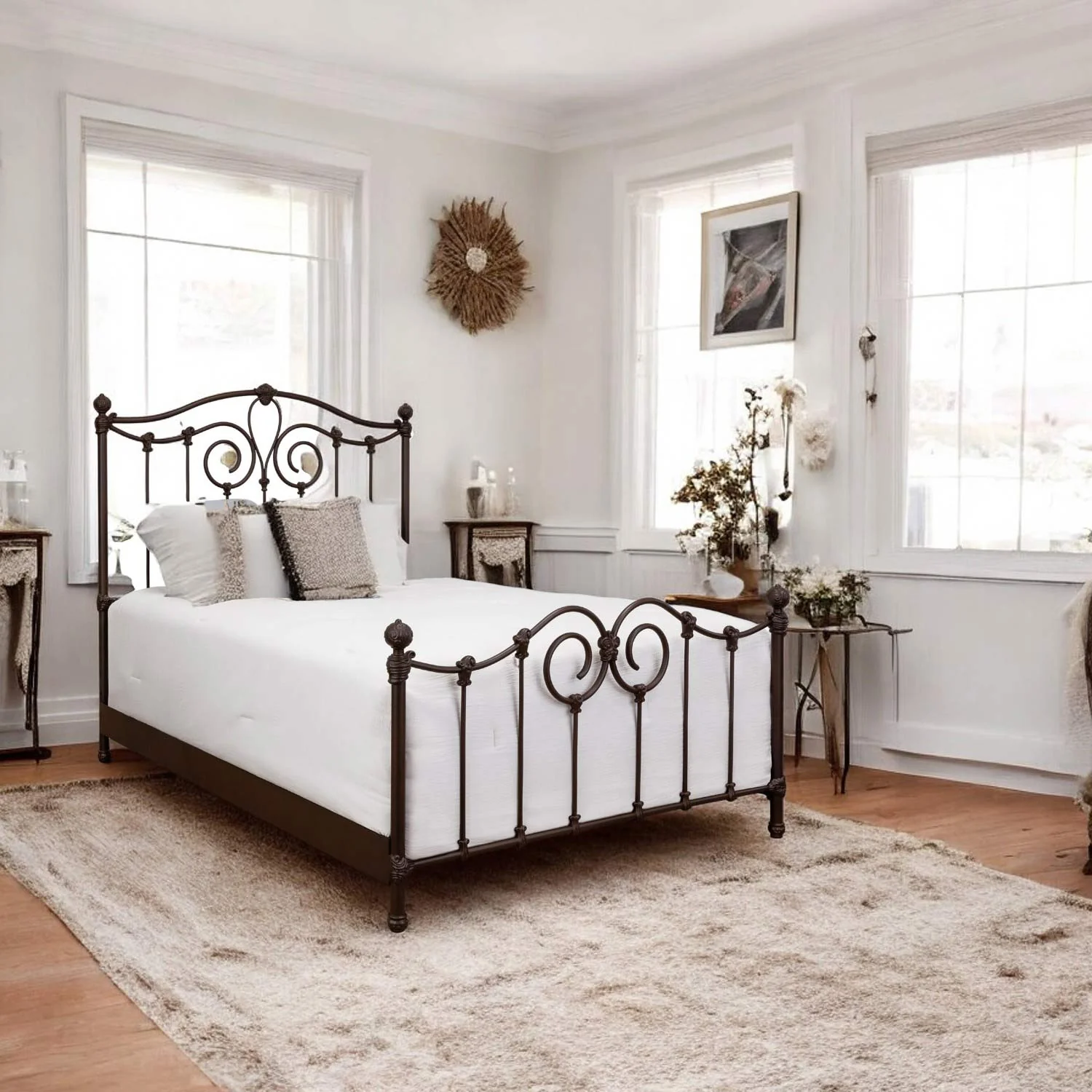 Olympia Iron Bed by Wesley Allen - Image 8