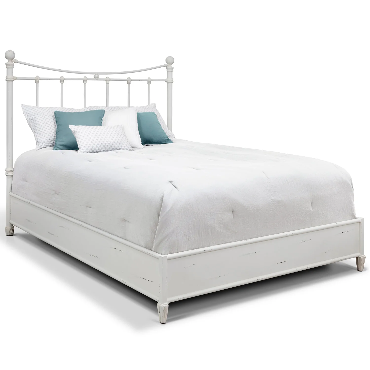 Quati Iron Headboard with Metal Surround by Wesley Allen