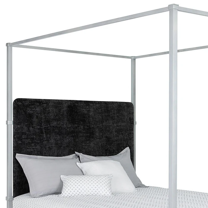Quincy Upholstered Iron Canopy Bed by Wesley Allen - Image 3