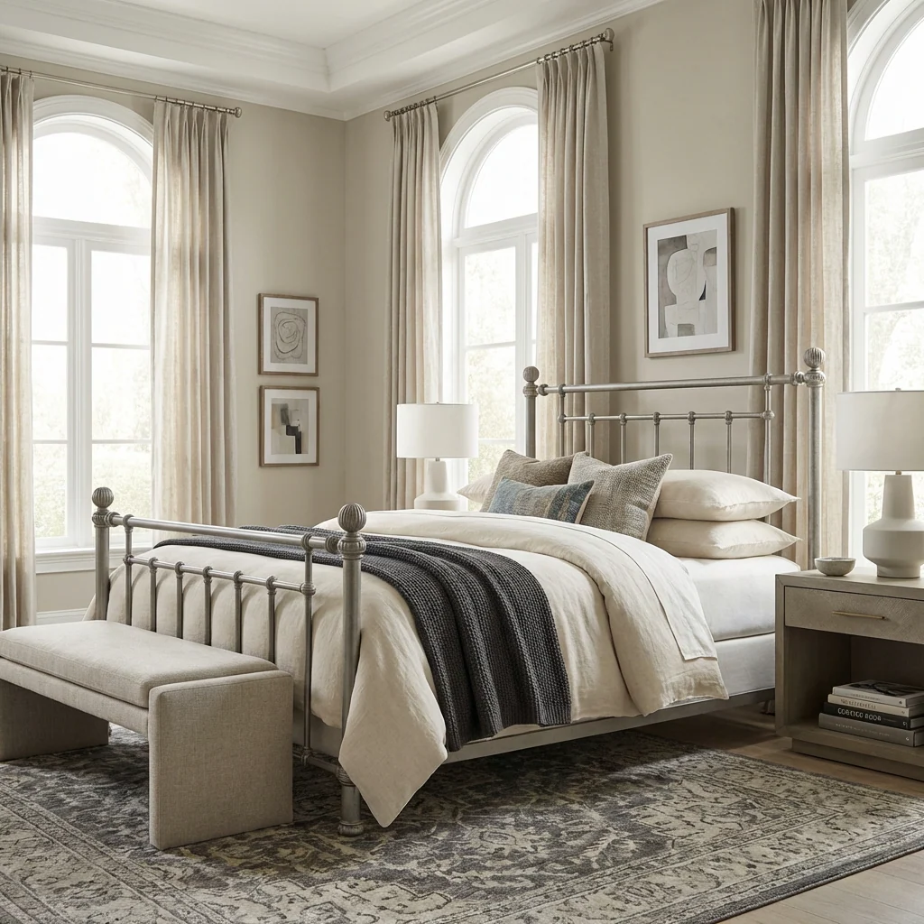 Revere Iron Bed by Wesley Allen - Image 14