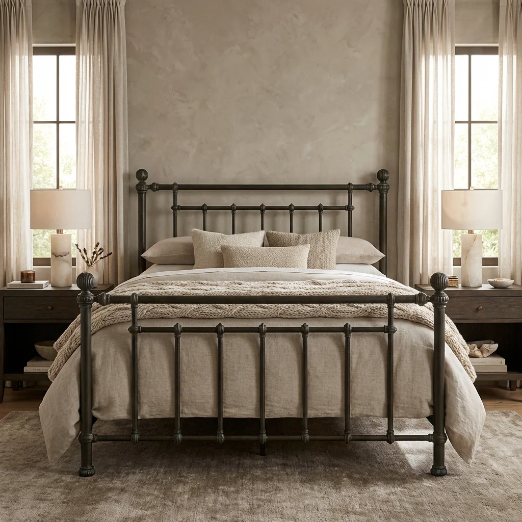 Revere Iron Bed by Wesley Allen - Image 4
