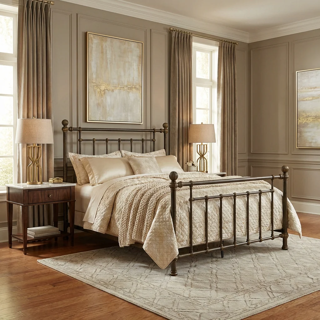 Revere Iron Bed by Wesley Allen - Image 5
