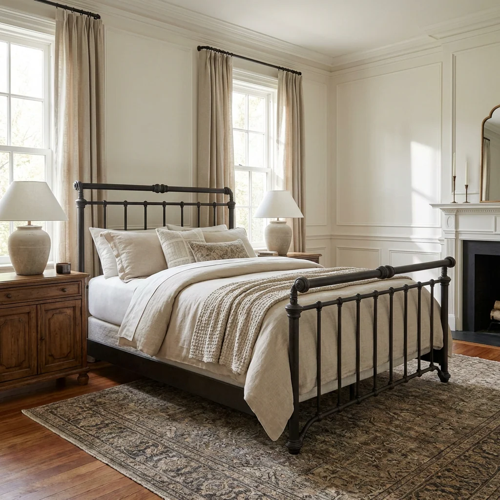 Sheffield Iron Bed by Wesley Allen - Image 11
