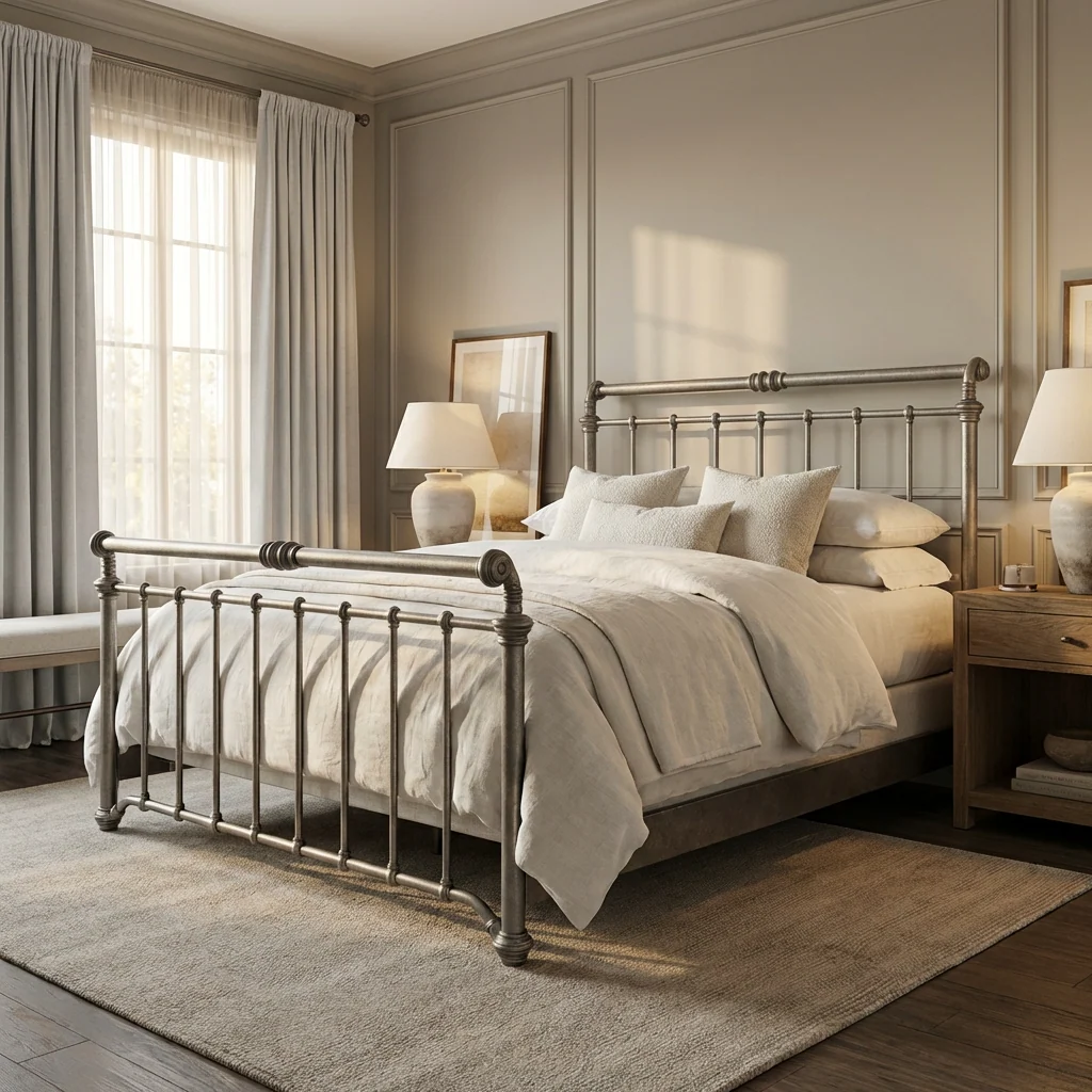 Sheffield Iron Bed by Wesley Allen - Image 2