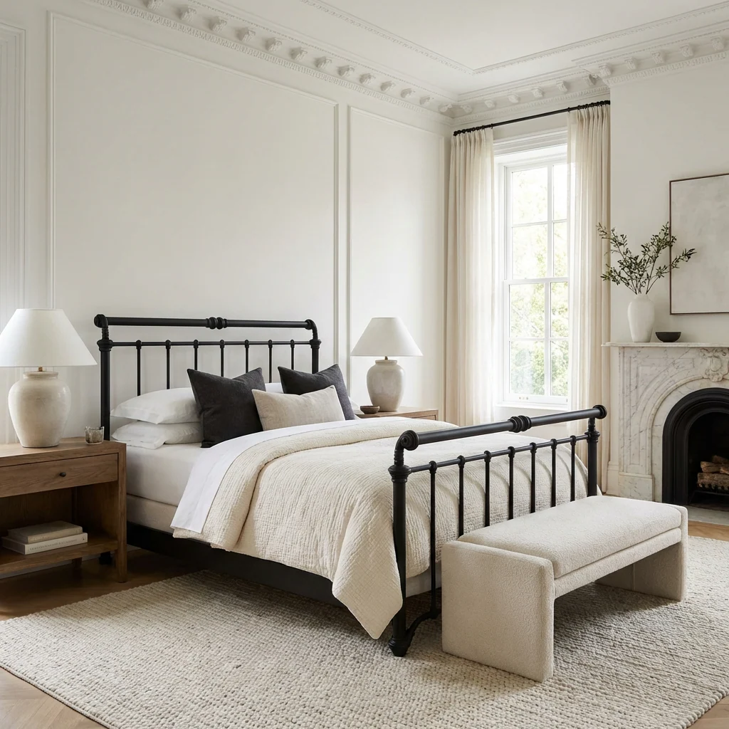 Sheffield Iron Bed by Wesley Allen - Image 4